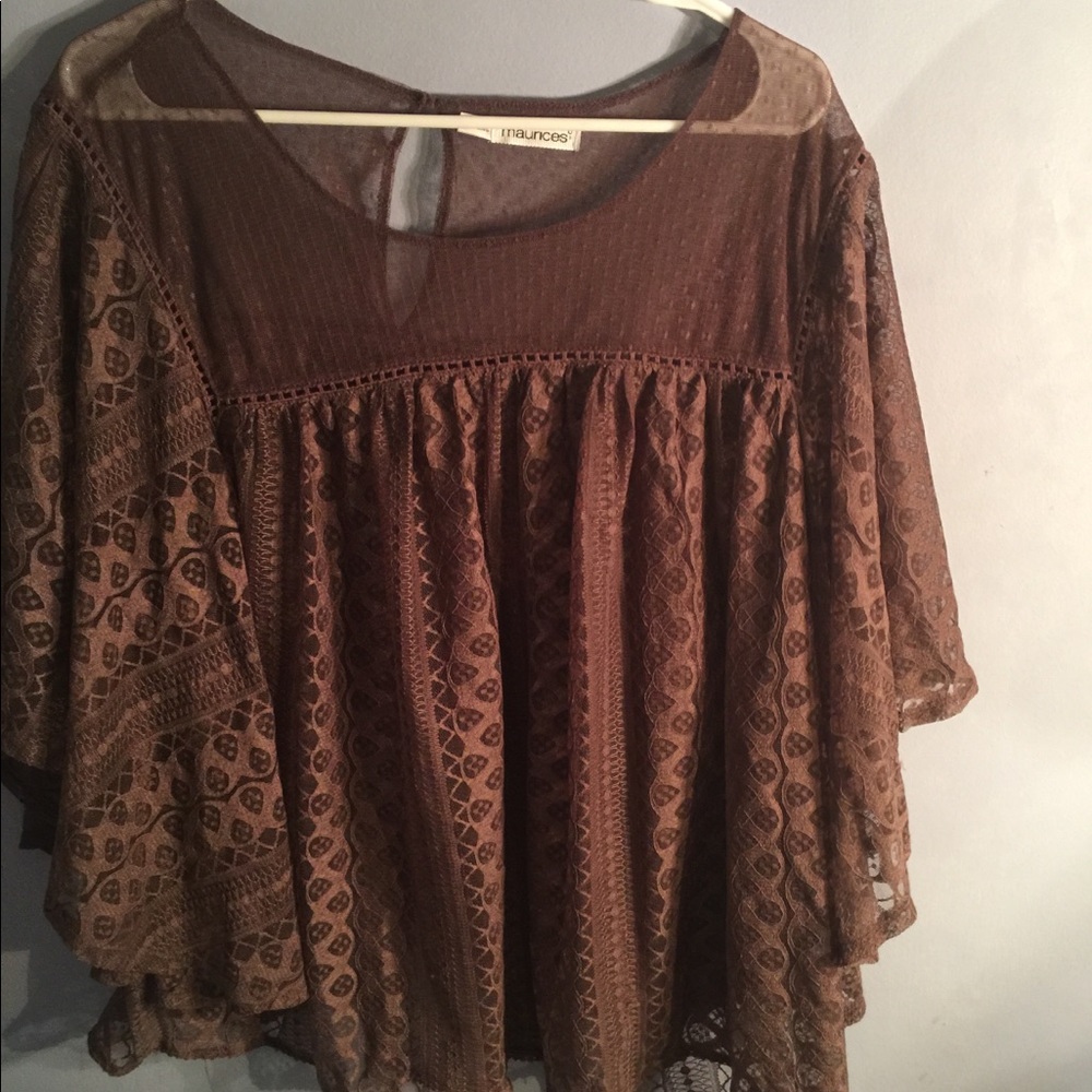 Brownish/purple blouse